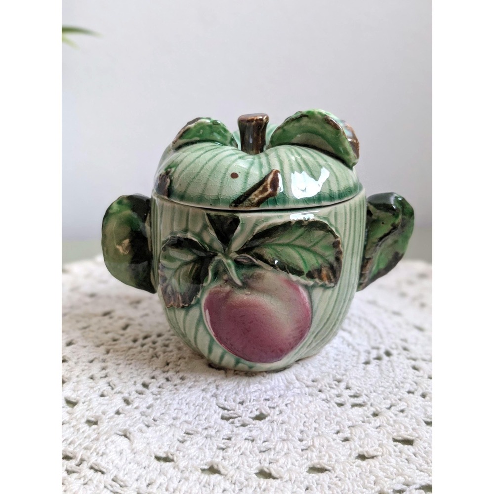 Vintage Made in Japan Apple Kitchen Canister Set of‎ 3 - Picture 7 of 16